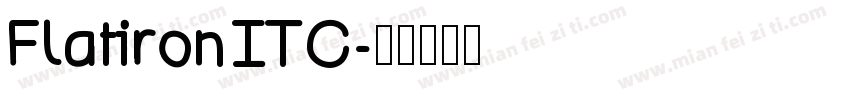 Flatiron ITC字体转换
